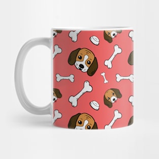 Dog pattern - pink Mug